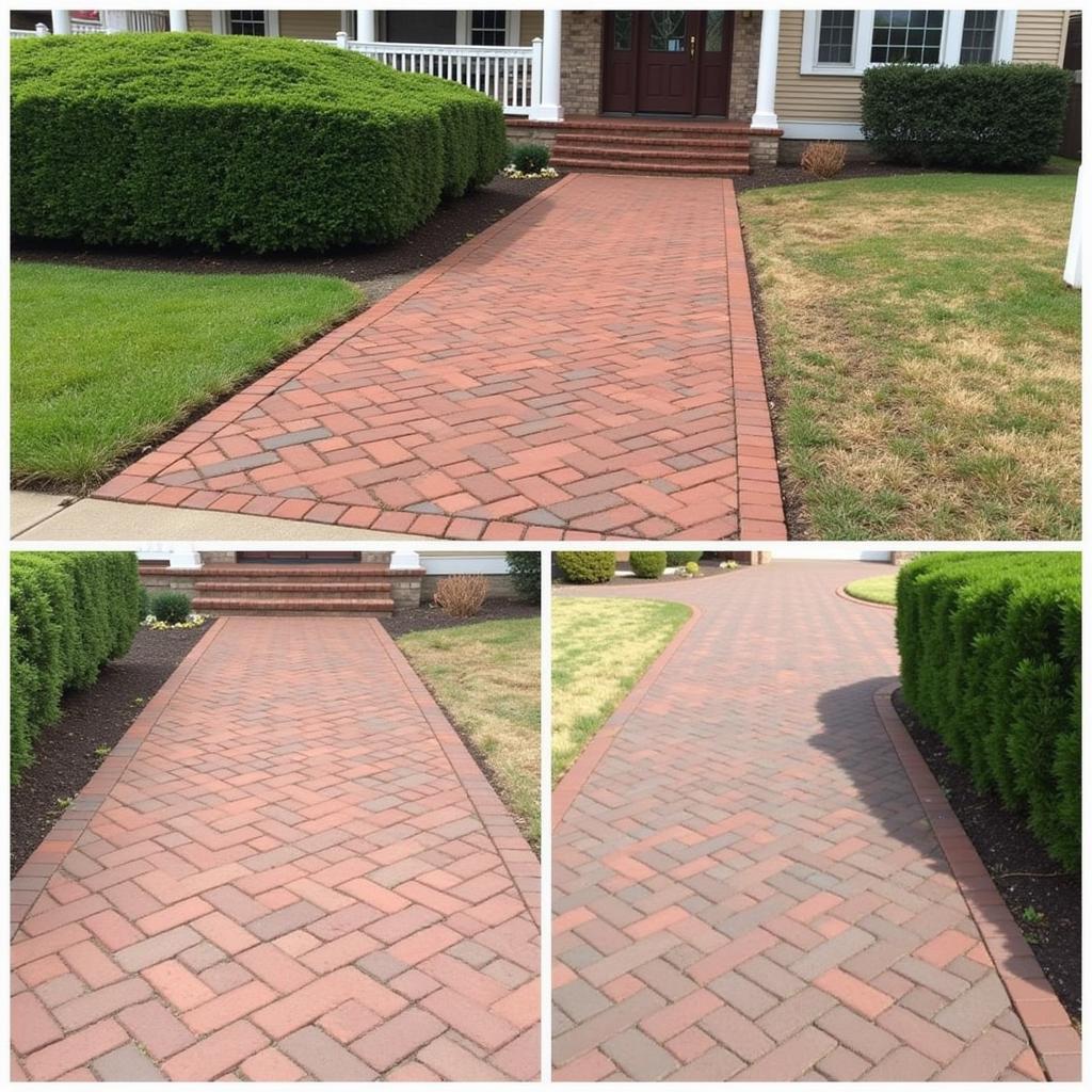 Sealed and Stained Pavers