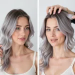 Semi-Permanent Hair Color on Gray Hair