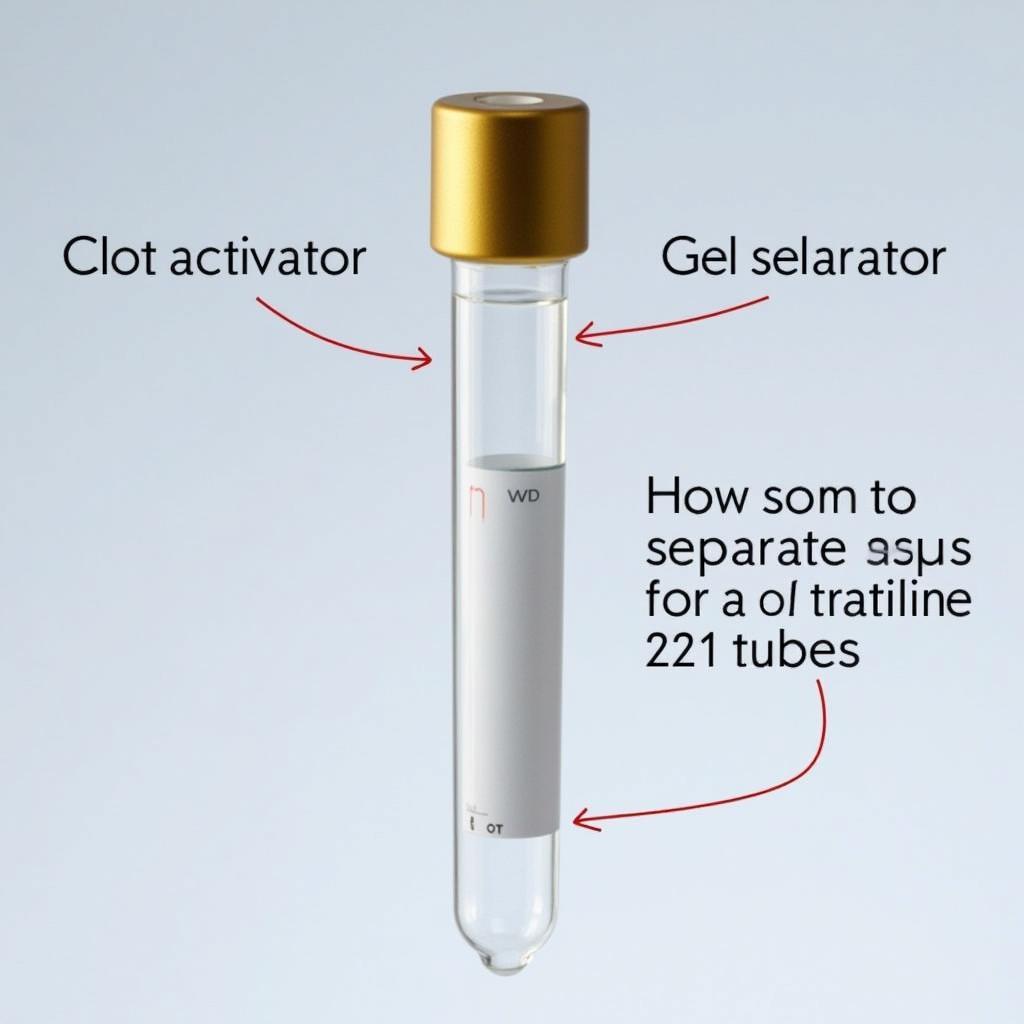 Serum Separator Tube (SST) for Creatinine