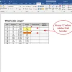 Shading Specific Table Cells for Emphasis