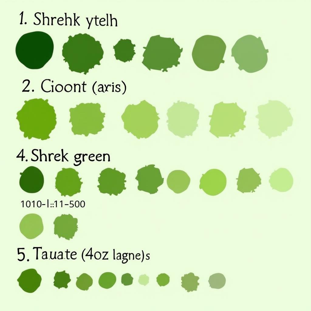 Shrek's Green Color Analysis