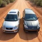 Silver and Gray Cars Hiding Dirt