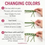 Changing Colors Mid-Row with Single Crochet