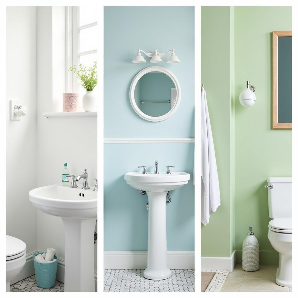 Light and Bright Paint Colors for Small Bathrooms