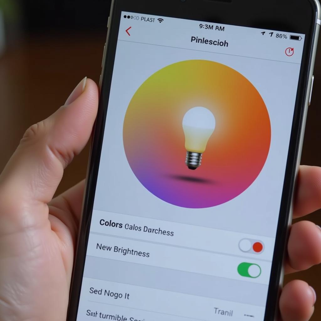 Smart Bulb Color Control App