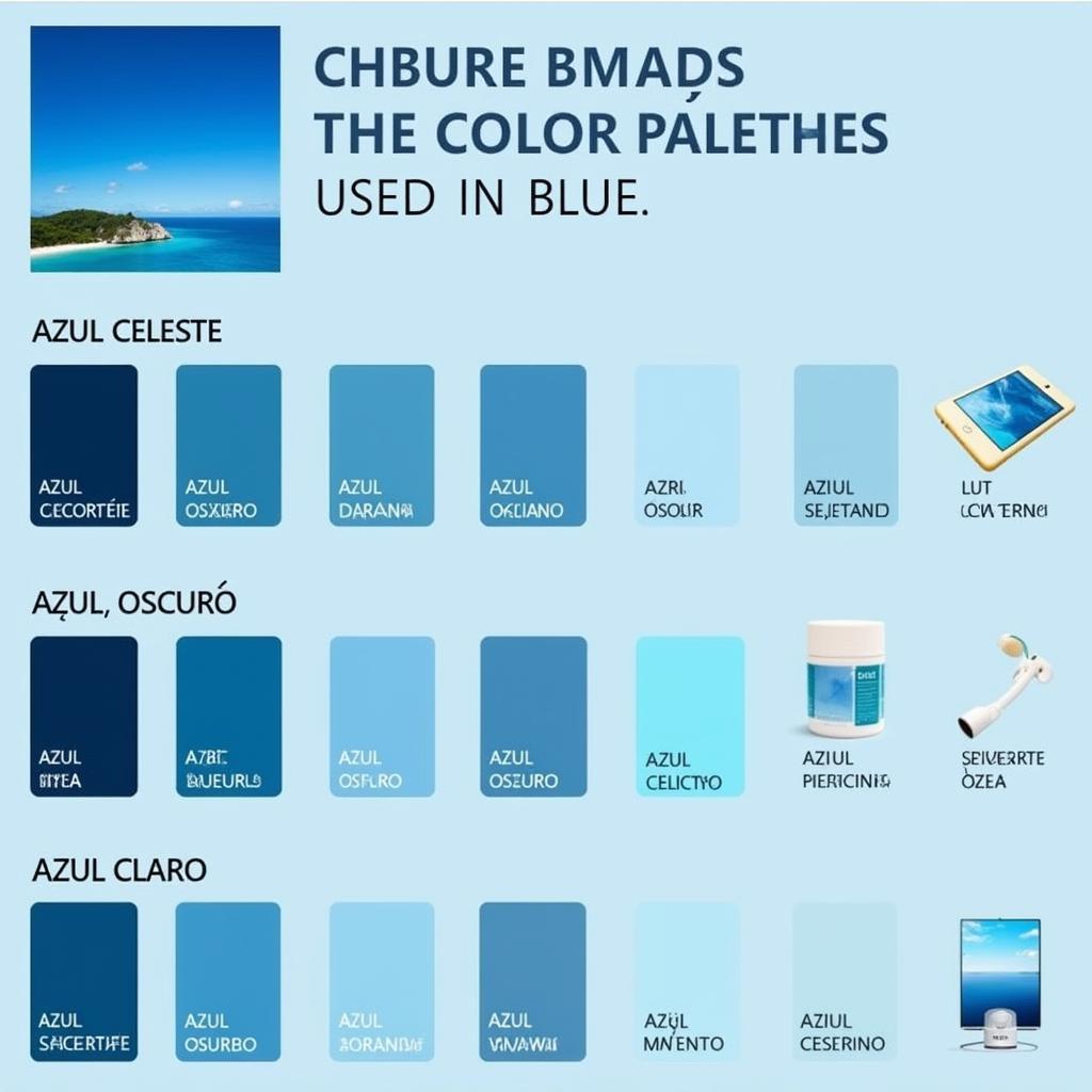 Spanish Blue Color Palette: A Visual Guide to Different Shades of Azul