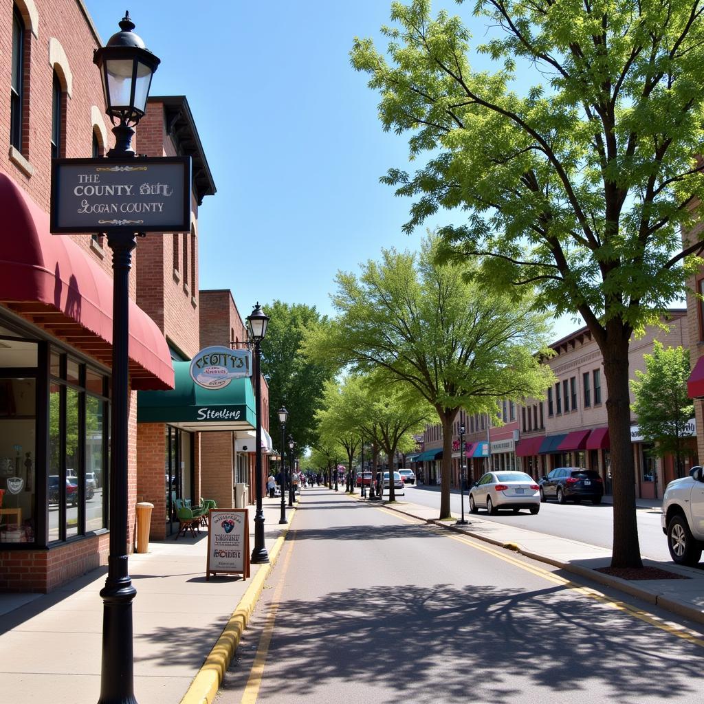 Sterling Colorado Downtown Area in Logan County