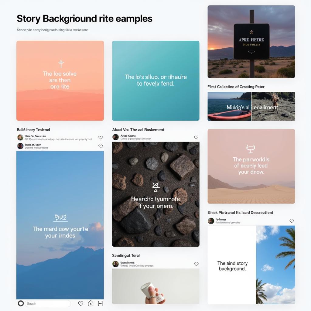 Engaging Story Background Examples on Different Platforms