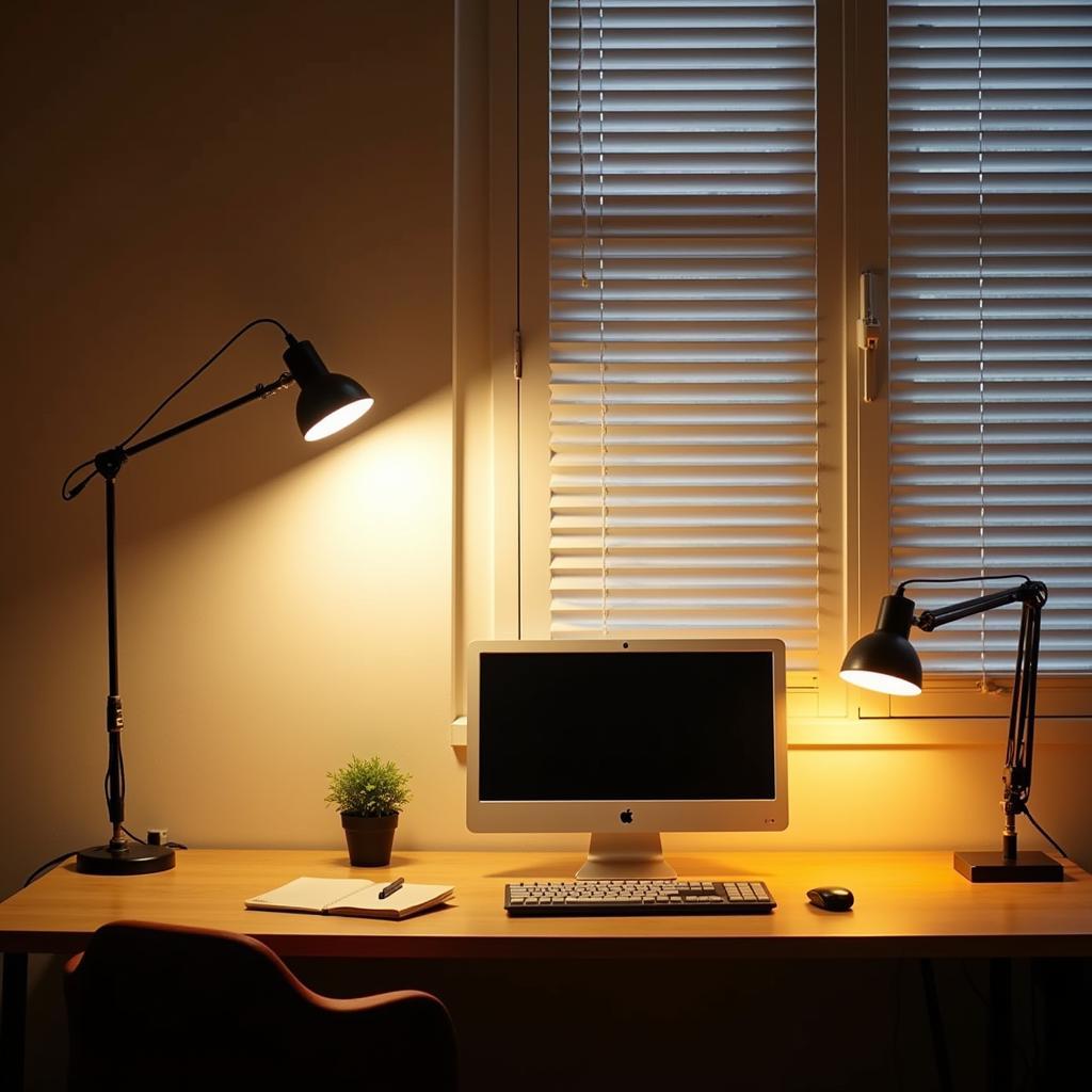 Study Room Lighting Setup