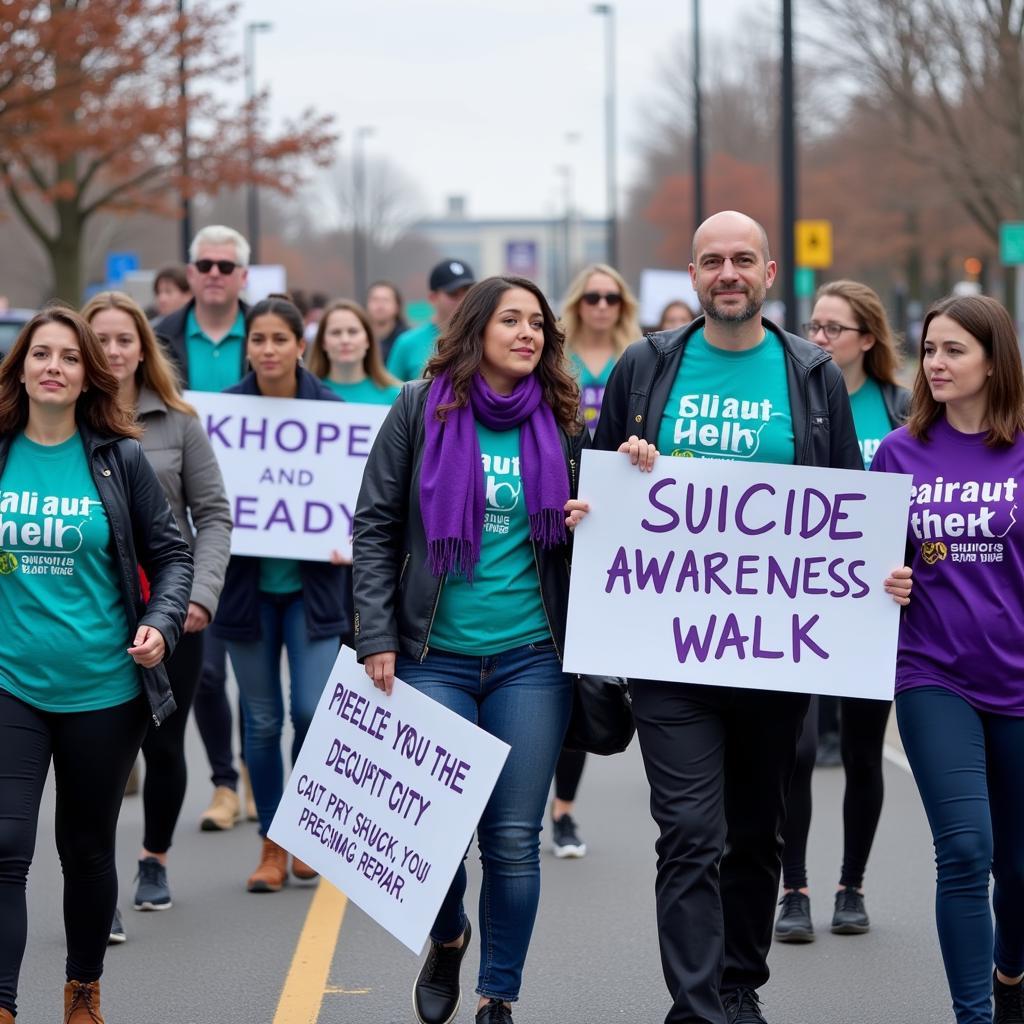 Suicide Awareness Walk Participants