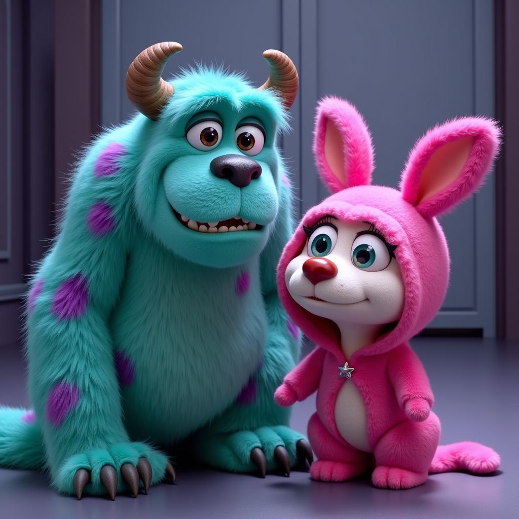 Sully and Boo: A Study in Color Contrast