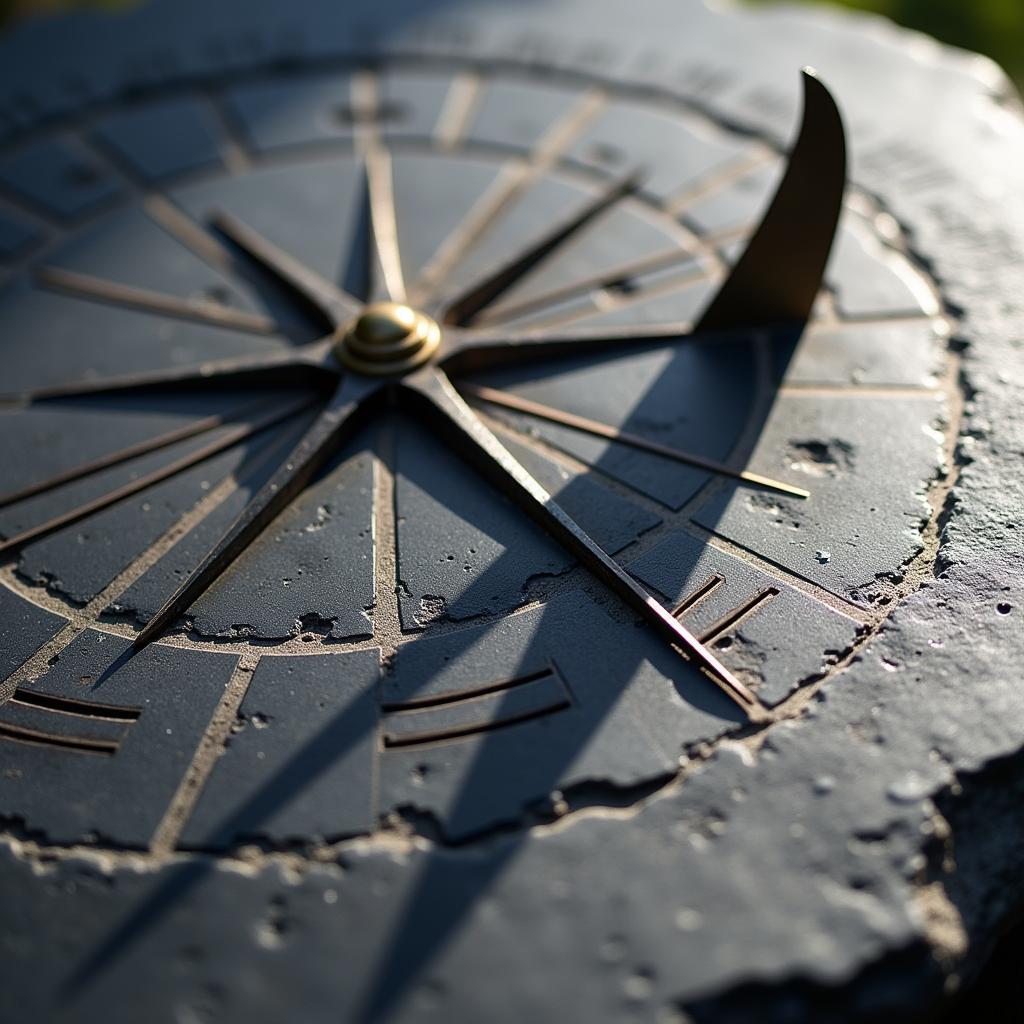 Sundial Gnomon Shadow Contrast