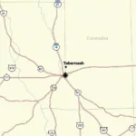 Tabernash Colorado Location Map on a State Map