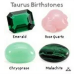 Taurus Birthstone Colors: Emerald, Rose Quartz, Chrysoprase, and Malachite