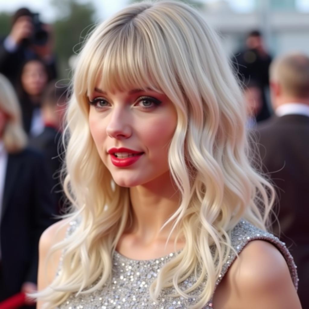 Taylor Swift Platinum Blonde Hair Color