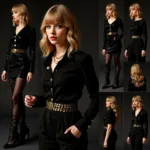 Taylor Swift Reputation Black and Gold Aesthetic