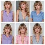 Taylor Swift in Colors from the Summer Color Palette