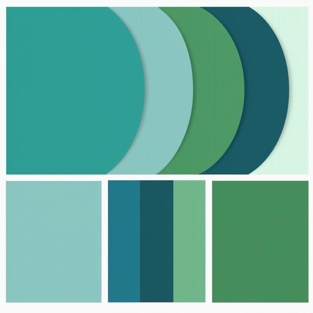 Teal Analogous Color Palette