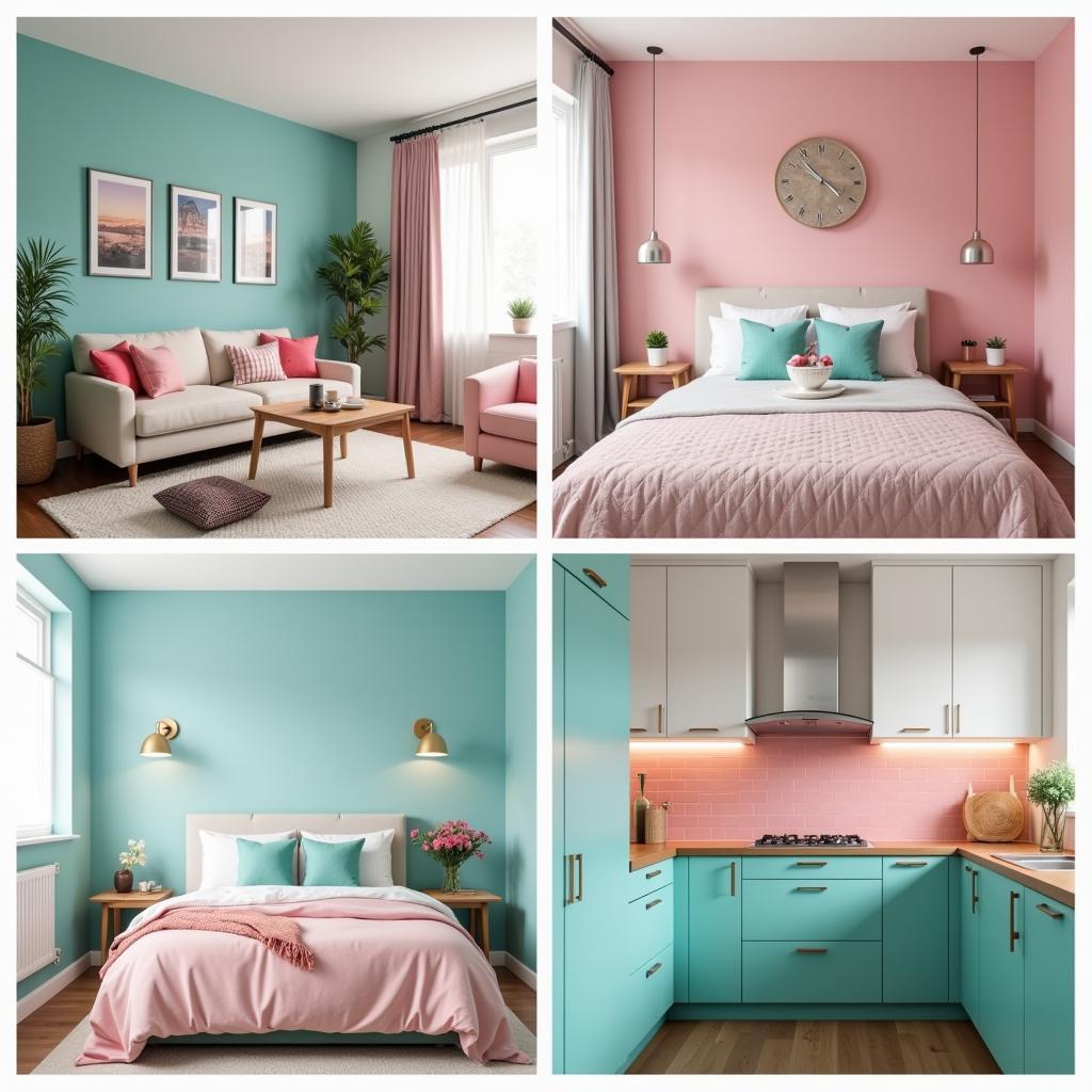 Teal and Pink Interior Design Ideas