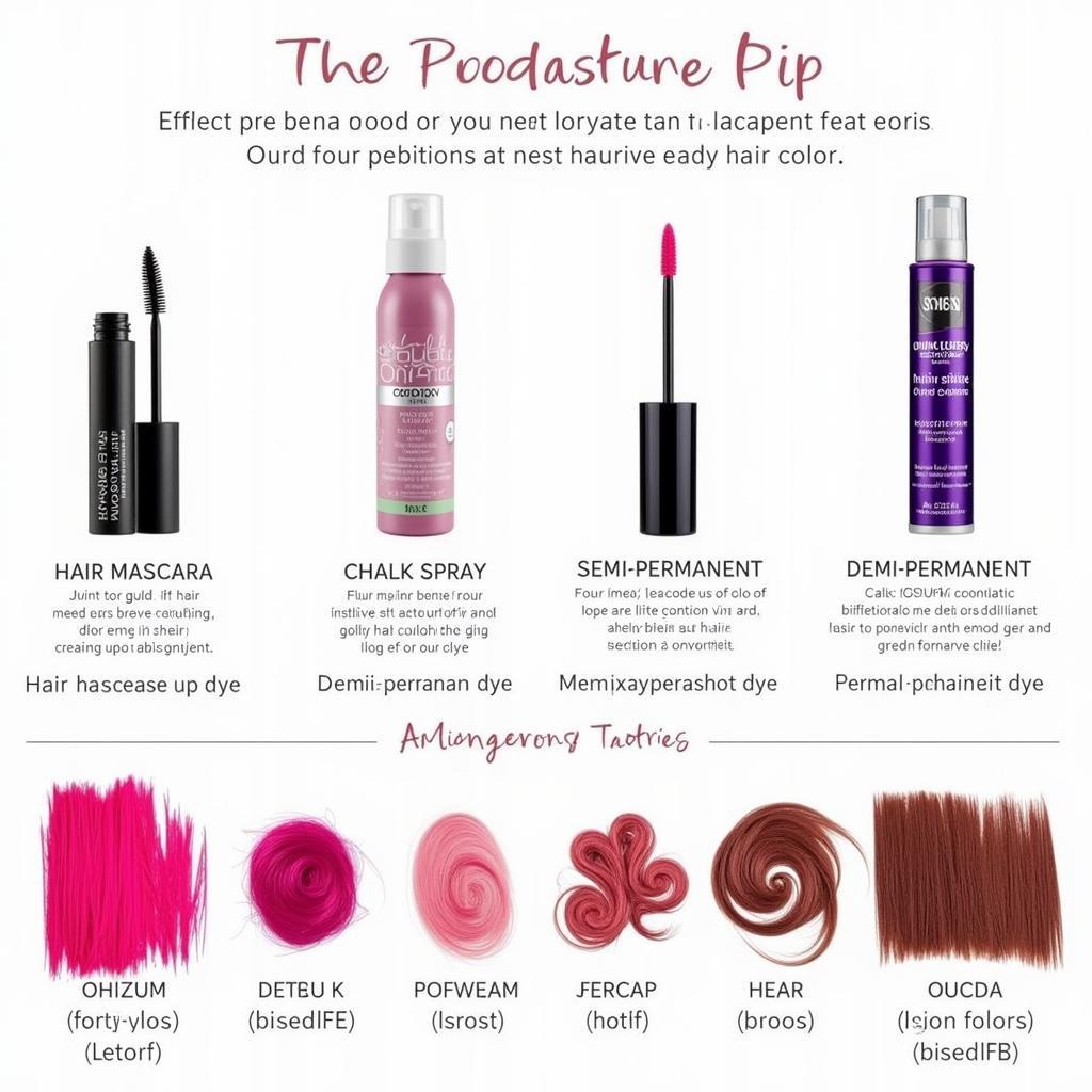 Different Temporary Hair Color Types