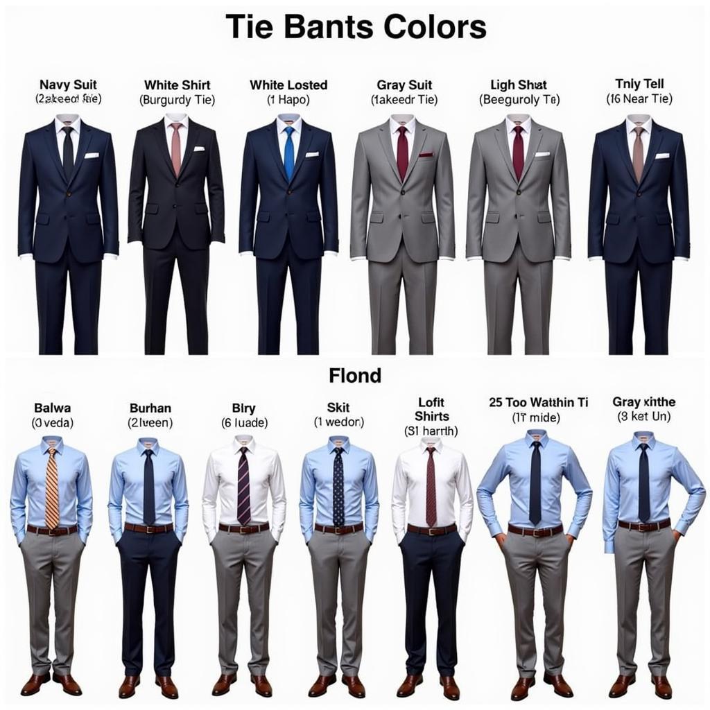 Tie Color Combinations for Different Shirts and Suits