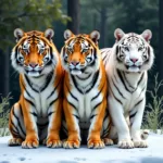 Tiger Color Variations: Bengal, Siberian, and White Tigers