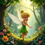 Symbolism of green in Tinkerbell's dress related to nature, magic and personality.