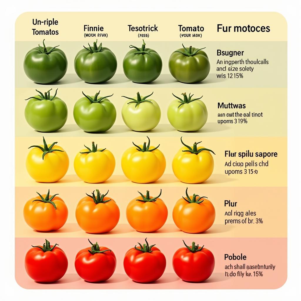 Tomato Color Spectrum: Ripe and Unripe Tomatoes