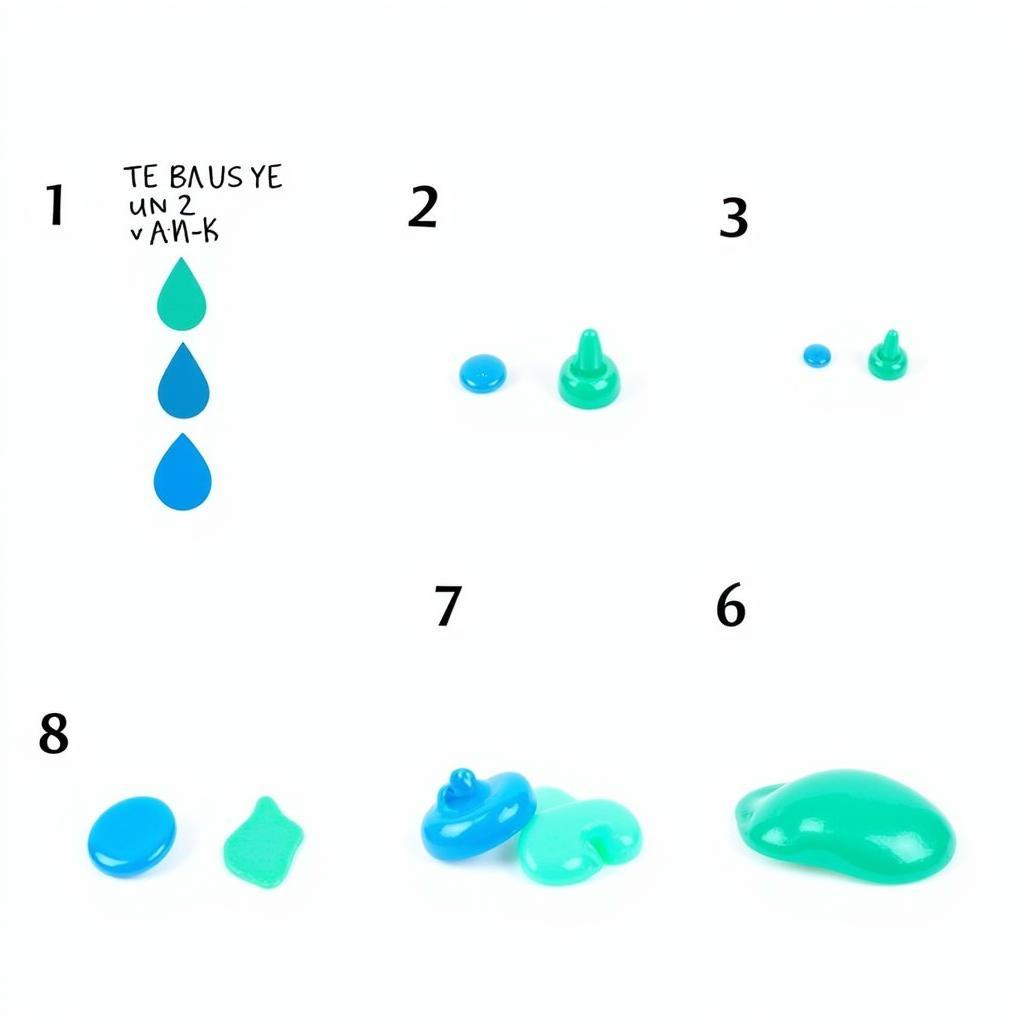 Turquoise Food Coloring Mixing Guide