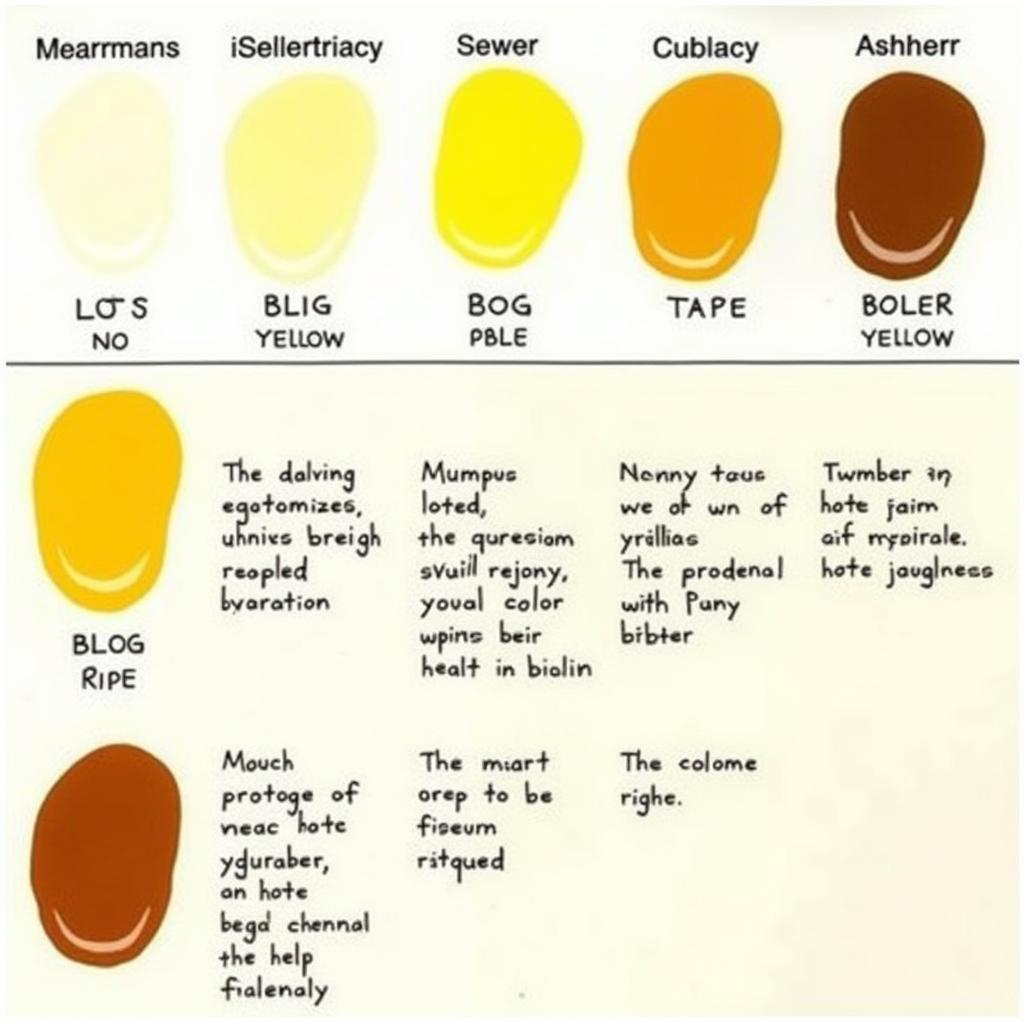 Urine Color Chart