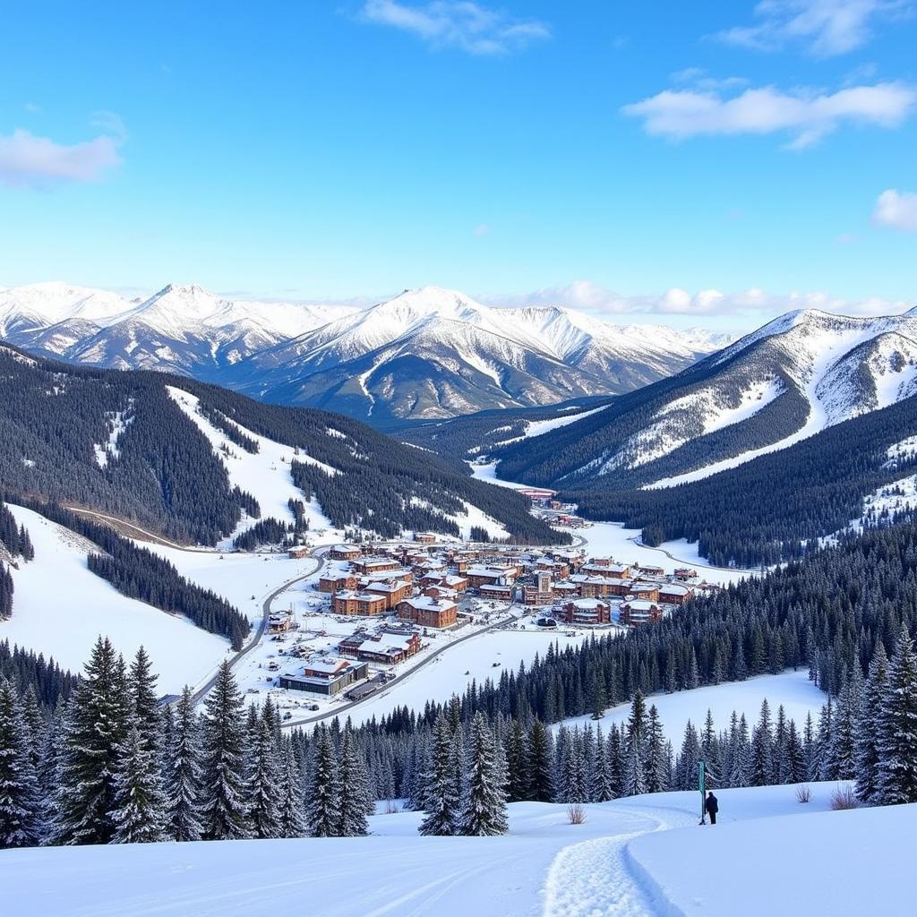 Vail Ski Resort Panorama in Colorado