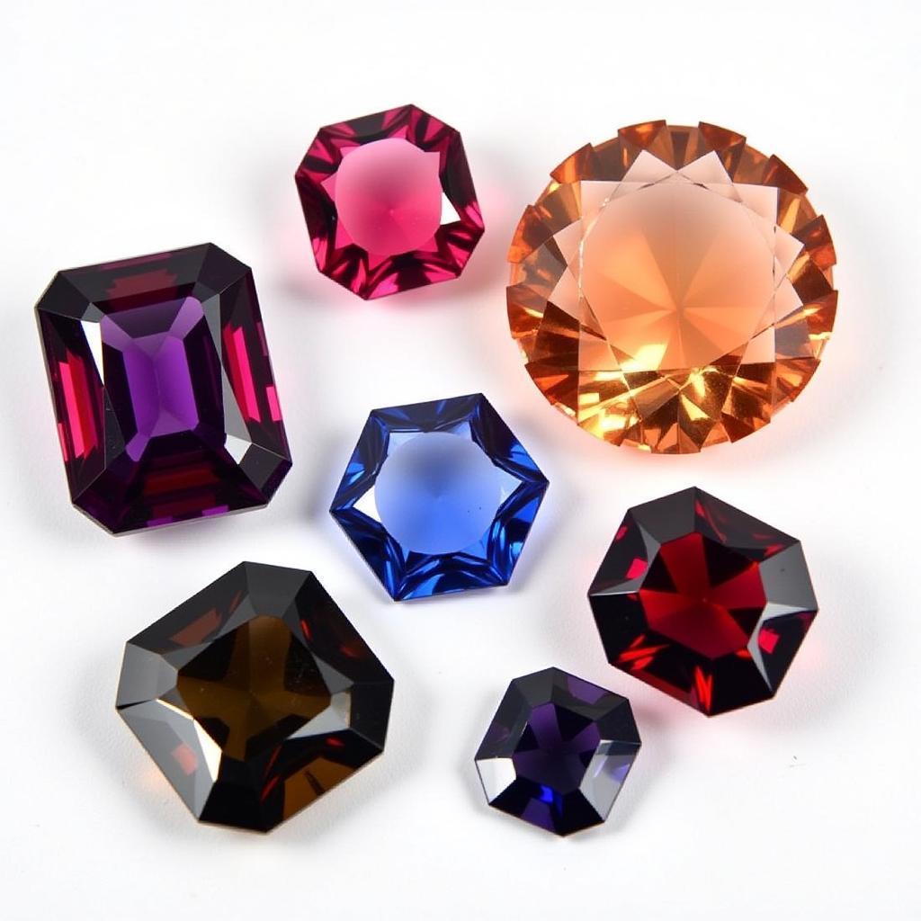 Variety of Spinel Gemstones Colors