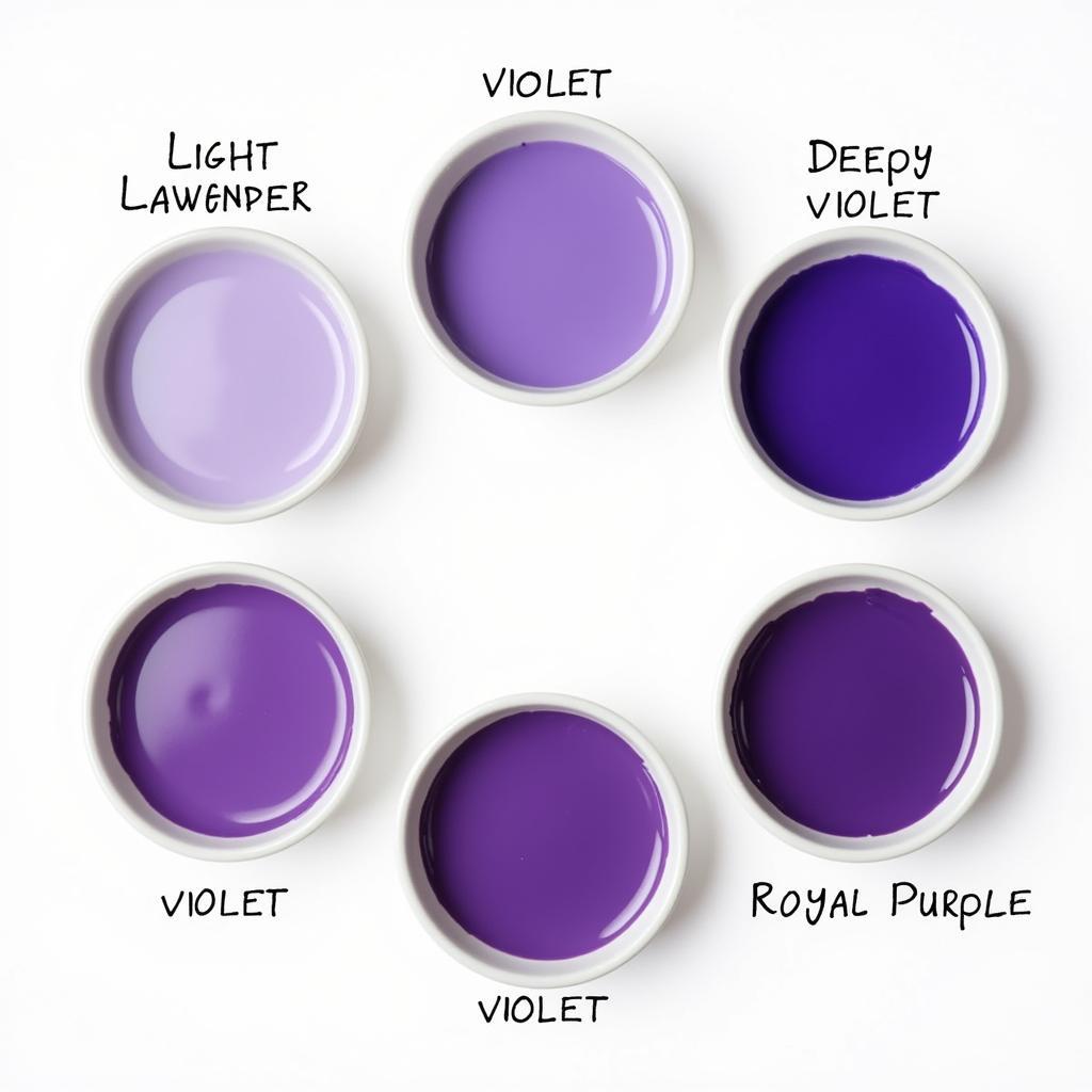 Achieving Various Shades of Purple with Food Coloring