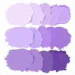 Various Shades of Purple Paint Swatches