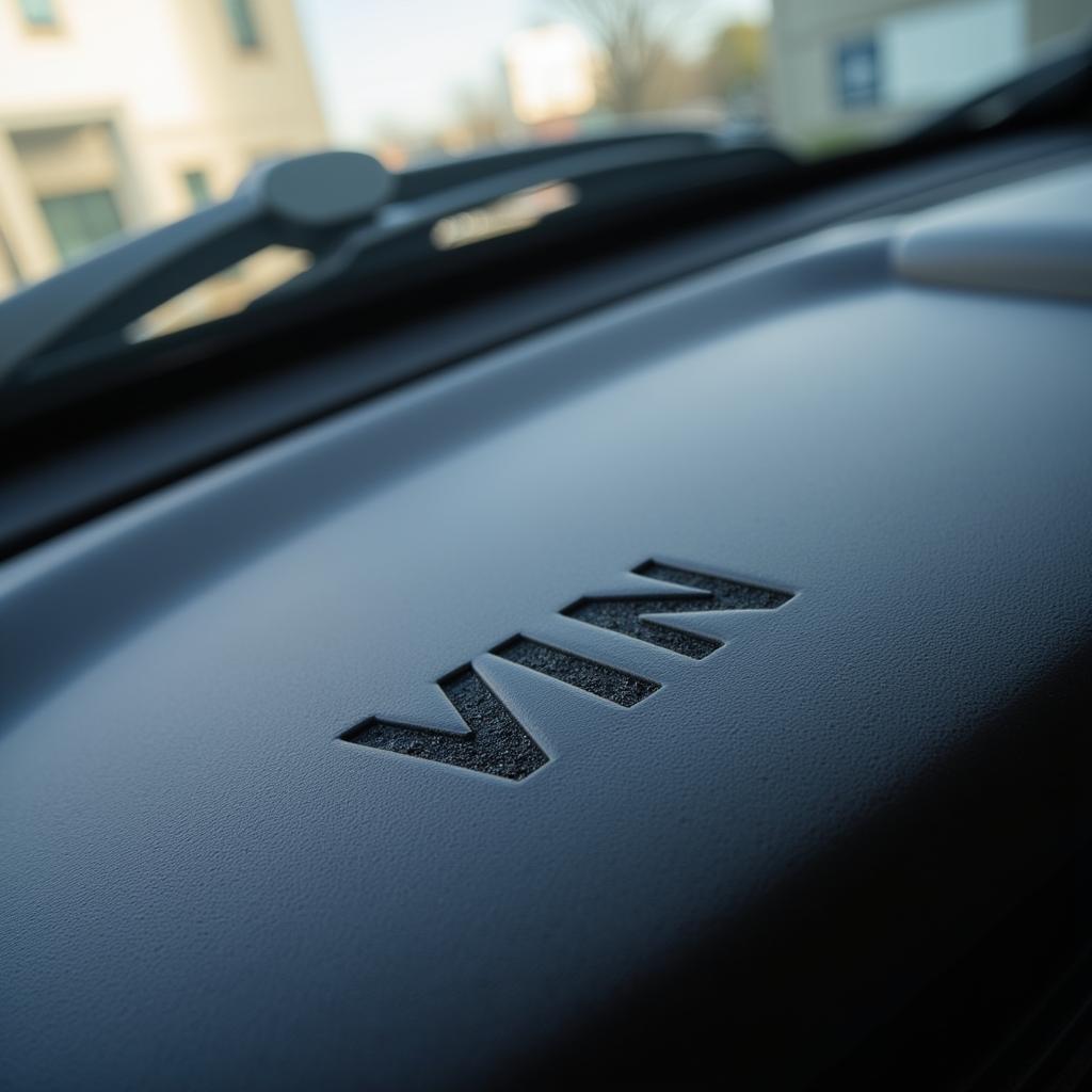 VIN Location on Car Dashboard