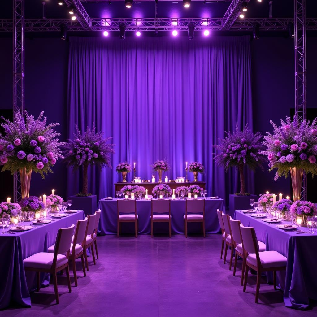 Violet 50th Anniversary Decor