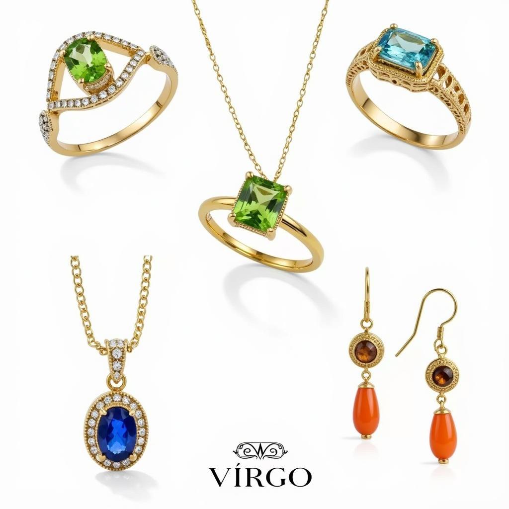 Virgo Birthstone Jewelry in Various Colors