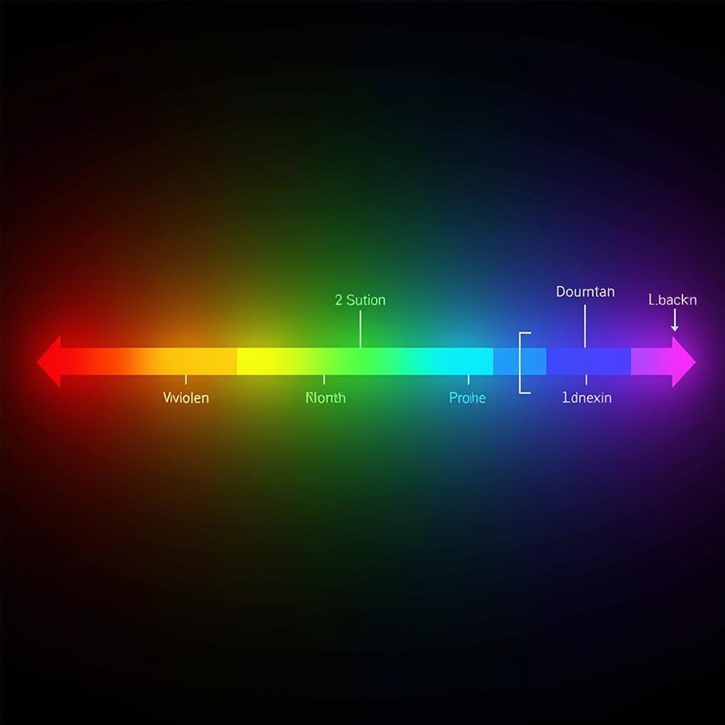 Visible Light Spectrum and Energy Levels