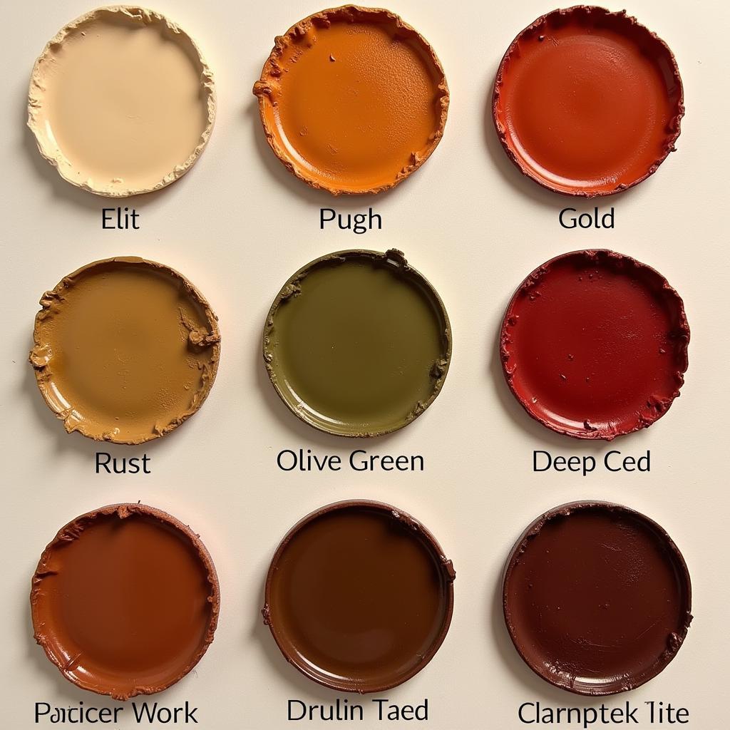 Warm Brown Hair Color Palette