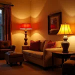 Warm Colored Lampshades for a Cozy Ambiance