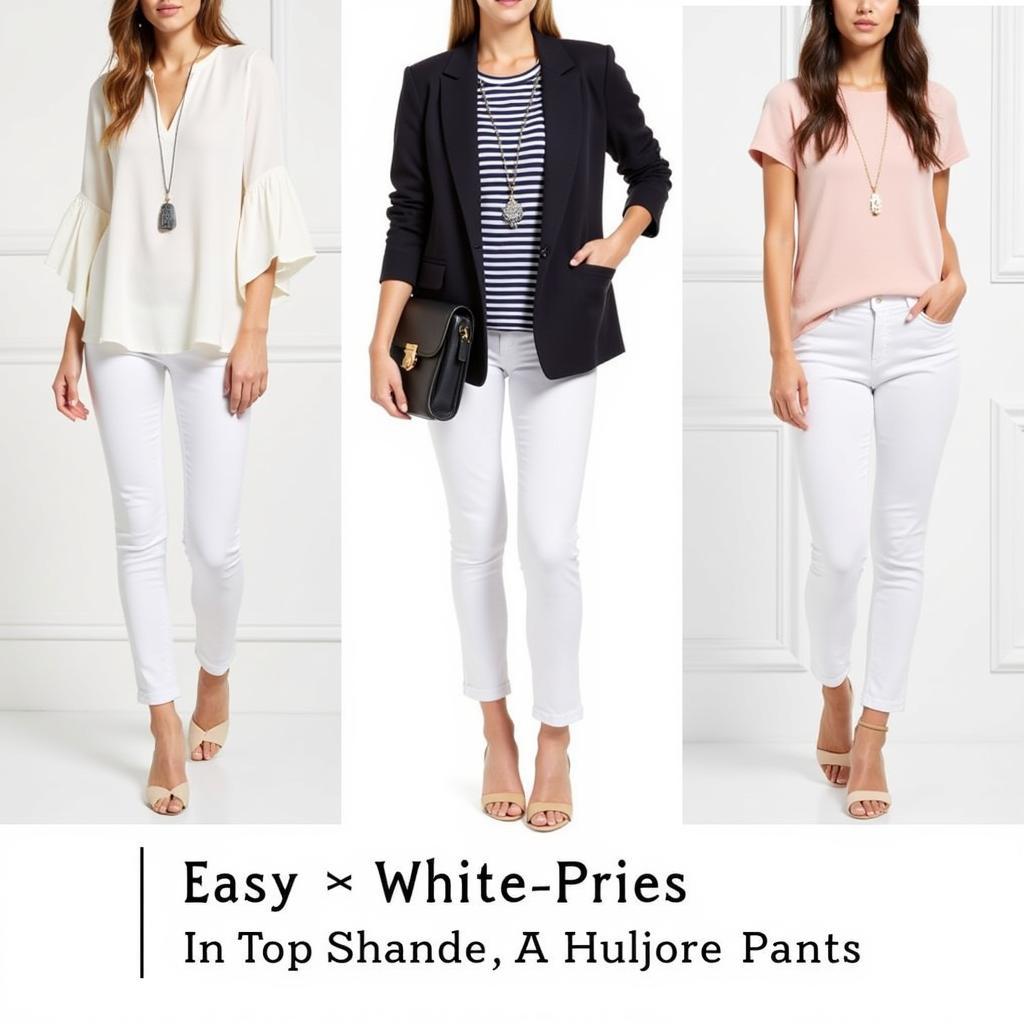 Stylish White Pants Outfit Ideas