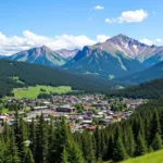 Scenic Mountain View of Winter Park Colorado