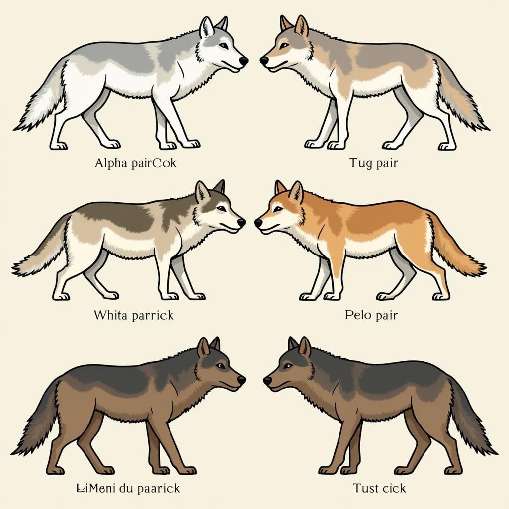 Wolf pack social dynamics and coat color