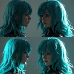 Xiao Hair Color Comparison in Different Lighting