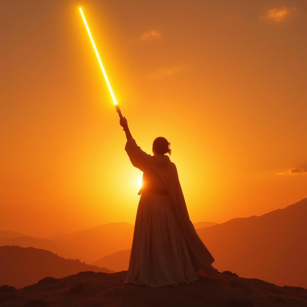 Yellow Lightsaber: Rey, Jedi Hope and a New Generation