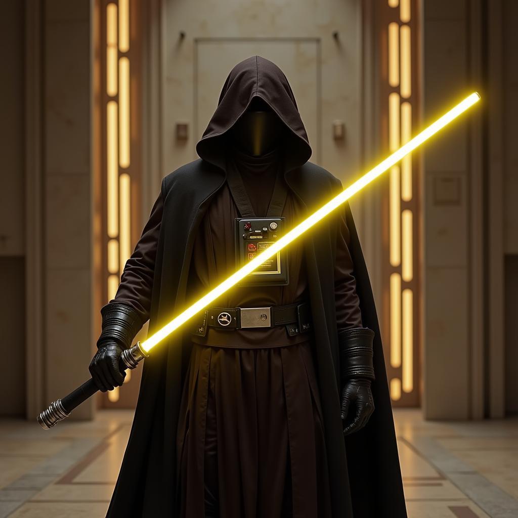 Yellow Lightsaber Temple Guard