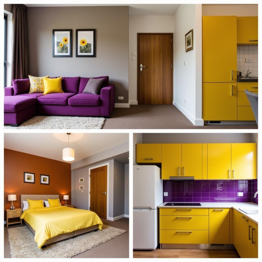 Yellow and Purple Interior Design Ideas