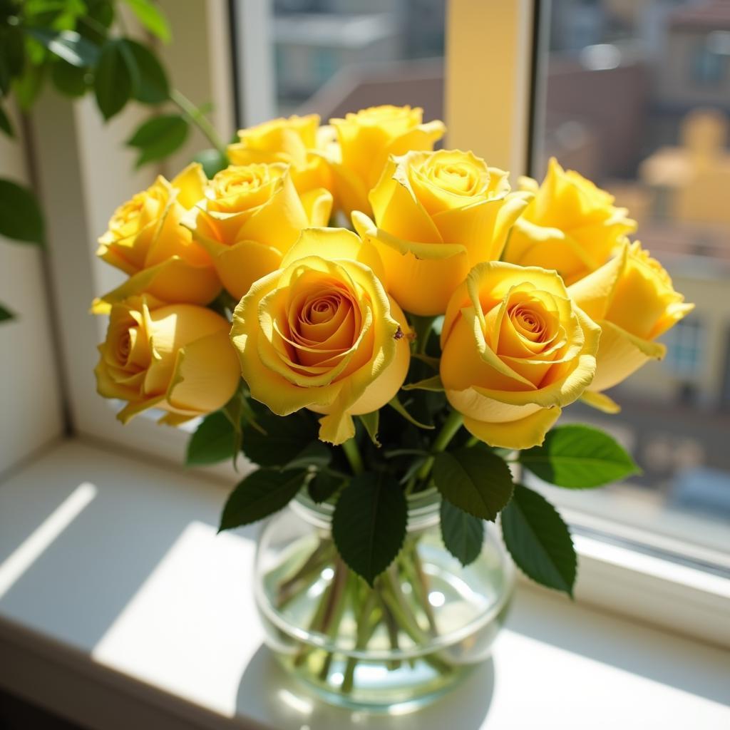 Yellow Roses: Joy, Friendship, and Caring