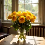 Yellow Roses Signifying Friendship