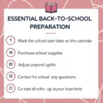 Back to School Preparation Checklist